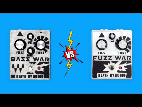 Bass War vs Fuzz War - Death By Audio fuzz comparison with guitar, baritone guitar and bass