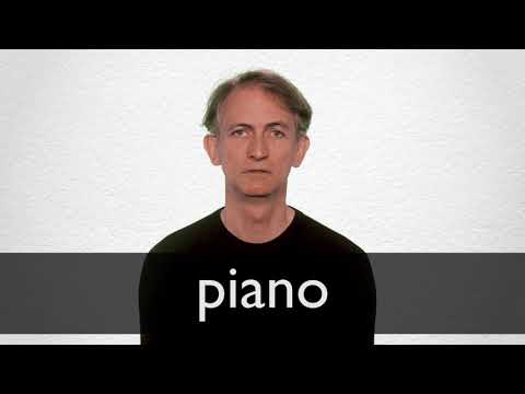 Inconcebible convergencia folleto Piano definición y significado | Diccionario Inglés Collins