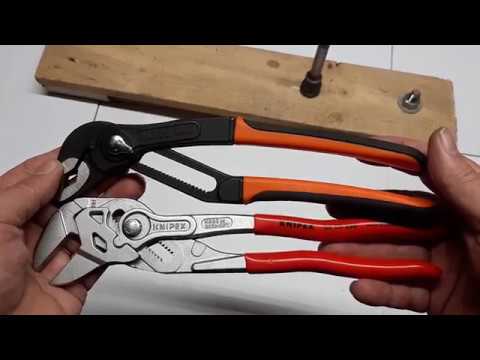 Knipex 10 inch Pliers Wrench vs Bahco 10 inch Water Pump Pliers.