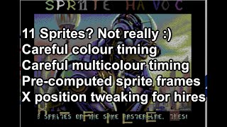 C64 Demos peek : The X-File : Really 11 Sprites?