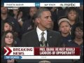 President Obama Hyde Park Academy Chicago.