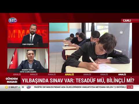Genel Başkanımız Kadem Özbay, Sözcü Tv`de yayınlanacak Gündem Masası programında gazeteci Can Coşkun`un canlı yayın konuğu oldu ve açıklamalarda bulundu.18 Aralık 2024 | EĞİTİM İŞ