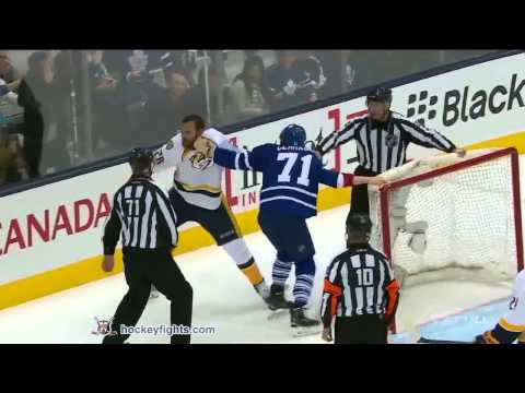 Paul Gaustad vs David Clarkson Nov 18, 2014