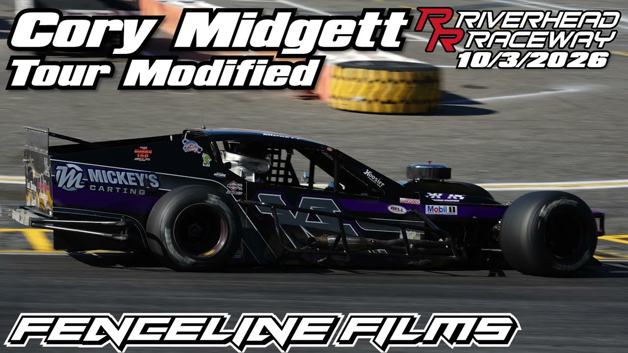 Cory Midgett Tour Modified Riverhead Raceway Baldwin Evans & Jarzombek 77 2026