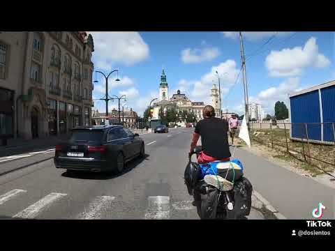 World tour by bike - Day 47 | Romania, Salonta to Oradea | Nature, Couple, City, Tent, Swim