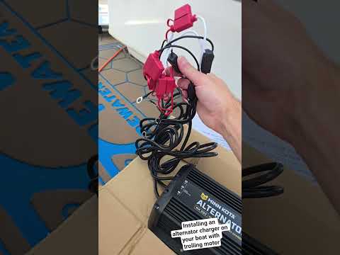 installing a minn kota alternator charger in your boat to charge your trolling motor batteries