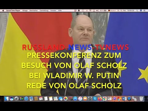 Rede von Scholz zum Besuch bei Putin – Pressekonferenz