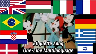 Animaniacs | Etiquette song One-Line Multilanguage (16 languages)