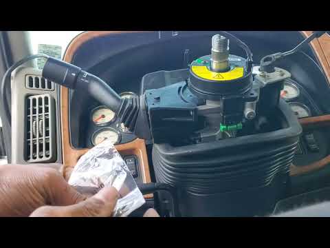 How to change a steering wheel clock spring on a international prostar truck