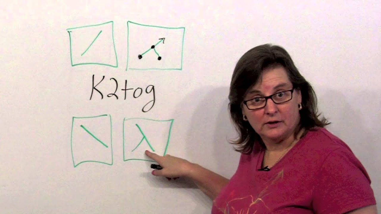 Basic Knitting Techniques - SSK Chart Symbol