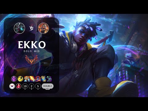 Ekko Mid vs Qiyana - KR Grandmaster Patch 13.13