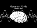 'Highest Brainwave Frequency' Gamma Binaural Beat - 70Hz (1h Pure)