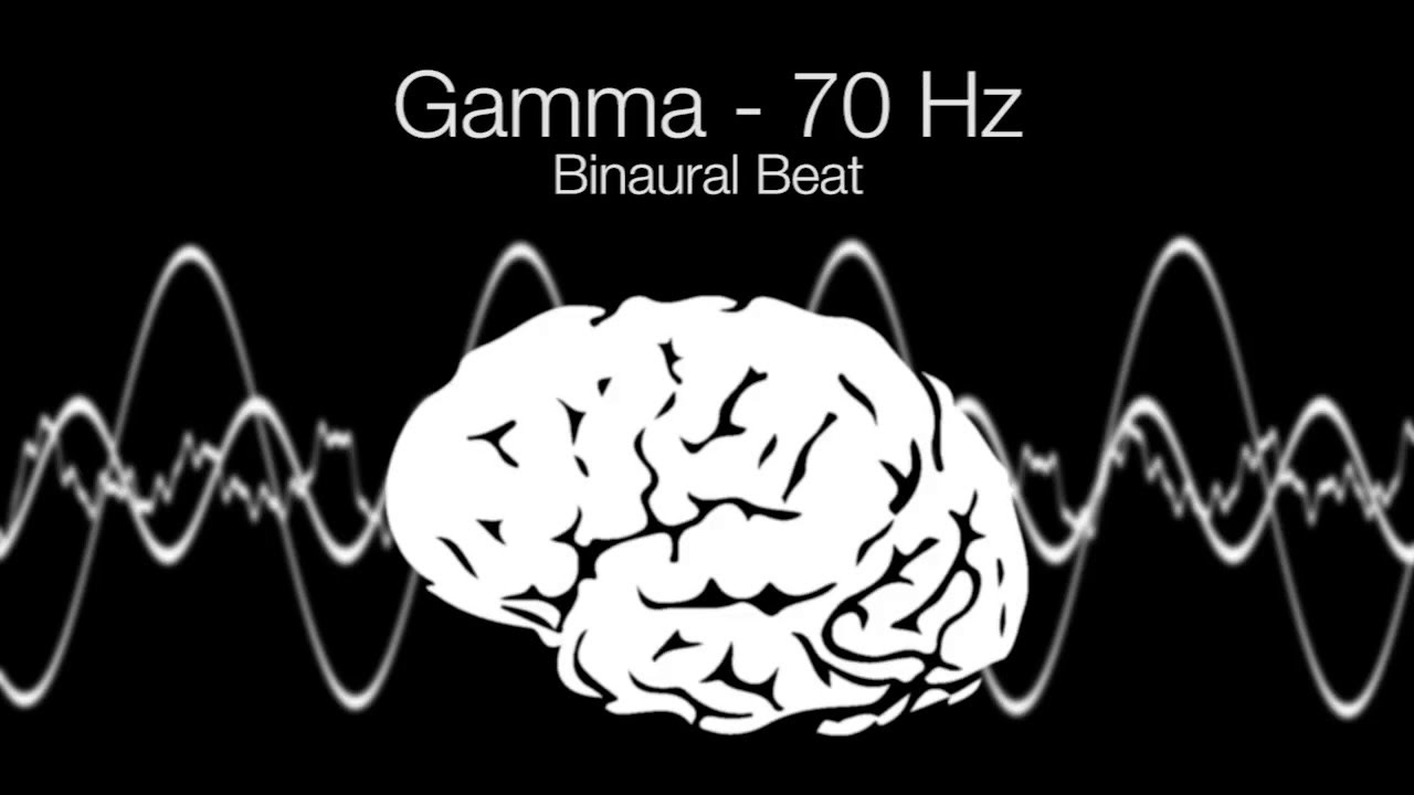 'Highest Brainwave Frequency' Gamma Binaural Beat - 70Hz (1h Pure)