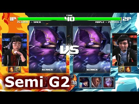 Smeb Kennen vs Maple Kennen | Game 2 Semi Final 1v1 Tournament All-Stars 2016 | Korea vs LMS