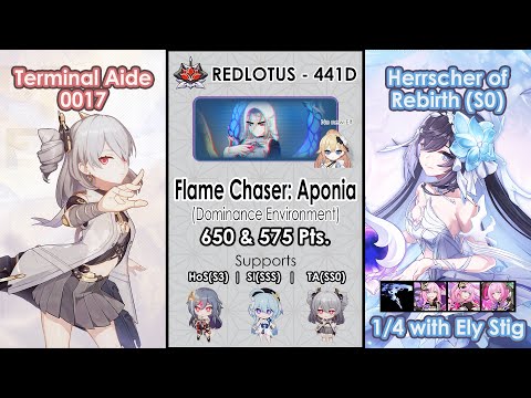 Honkai Impact 3rd: Ex Abyss Redlotus (441D) Flame-Chaser: Aponia (Dominance Environment) | TA & HoRb