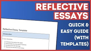How to Write a Reflective Essay (It