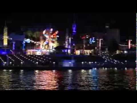 A night view of the Universal CityWalk.