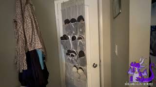 Showcasing Amazon Basics Over Door Shoe Organizer