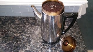 Easy How To Clean Up A Dirty Percolator Coffee Maker & Pot.