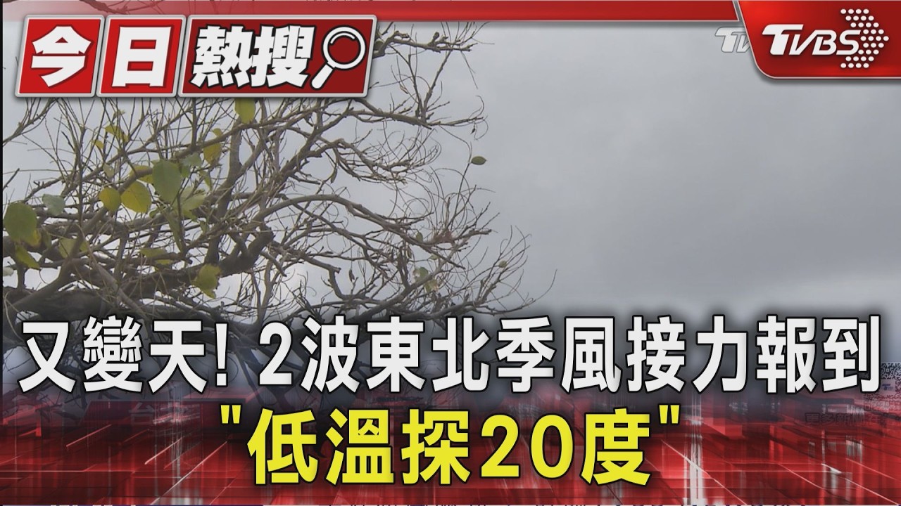 又變天! 2波東北季風接力報到「低溫探20度」|TVBS新聞 @TVBSNEWS01