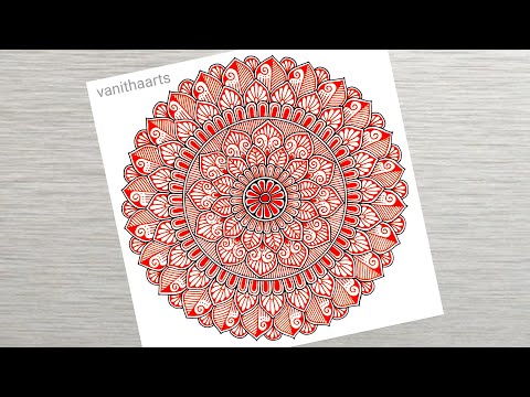 Colorful Mandala Art Using Spirograph Technique Step by Step Tutorial vanithaarts geometricalart