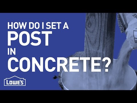 How Do I Set A Post In Concrete? | DIY Basics