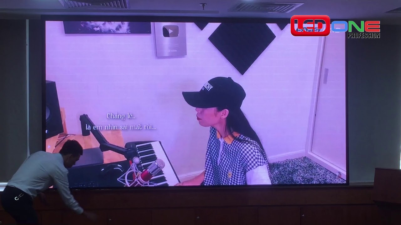 Cty Cổ phần Vật tư Y Tế Hà Nội | Ledone thi công dự án thầu màn hình LED P2.5 phòng Họp trực tuyến