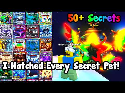 I Hatched Every Secret Pet On Camera In Tap Simulator Roblox!