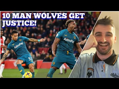 JOAO GOMES GRABS 10 MAN WOLVES THE WIN! Southampton 1-2 Wolves REACTION