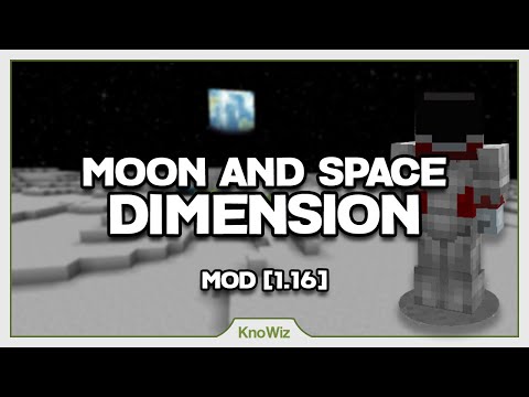 KnoWiz - Moon and Space Dimensions - Minecraft 1.16 Mod Overview [FR]