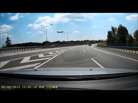 Samolot nad A4 - Kraków-Balice