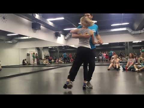 Rudolfo Batista da Silva and Sarah Lein, intermediate class demo, Forró na Sibéria 2019