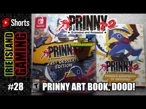 Prinny 1 & 2: Exploded and Reloaded Prinny Art Book - Irie Island Gaming - Ep. 28 [YouTube #Shorts]