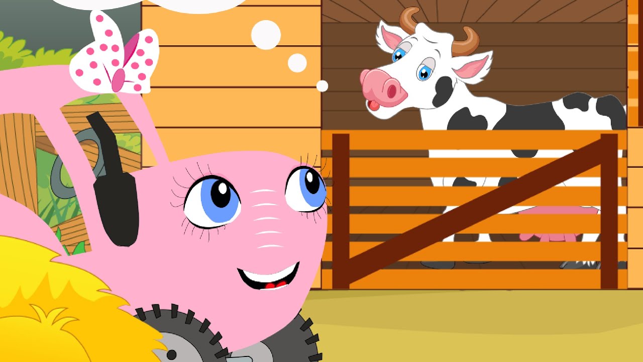 Животные на ферме - Звуки животных - Песенка про животных - Песенки для детей Тыр тыр Трактор