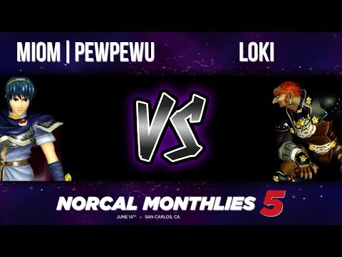 NorCal Monthlies #5 - Winners: Ro16 - MIOM|PewPewU (Marth) vs Loki (Ganon)