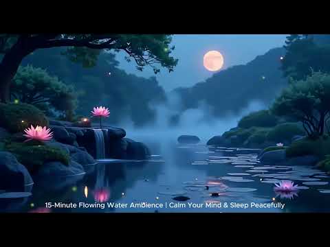 15-Minute Flowing Water Ambience | Calm Your Mind & Sleep Peacefully