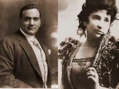 Puccini: La bohéme - O soave fanciulla. Caruso & Melba (1907)