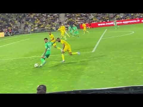 FC NANTES - ASSE : BUT DE L'ESPOIR ROMAIN HAMOUMA VU DE LA  TRIBUNE (38EME JOURNEE) (QUALIF BARRAGE)