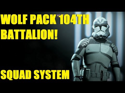 Star Wars Battlefront 2 - NEW Wolf Pack 104th Battalion! Squad system update! (Maul, Yoda)