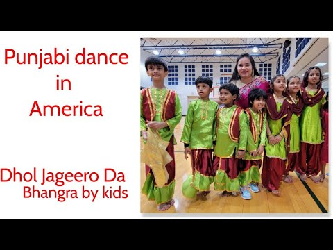 Dhol Jageero Da |Very easy steps for kids | choreography by Gurveen Kaur | Hillside Michigan America