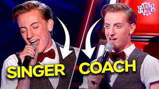One Minute He's The Contestant...The Next He's The Coach | The Voice