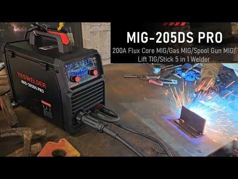 Testing Out The All-new Yeswelder Mig205ds Pro 5 In 1 Welder review - Mig Tig #Yeswelder #migwelding