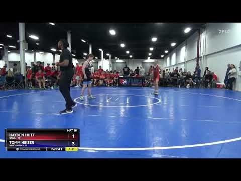 130 Lbs Quarterfinals (8 Team) - Hayden Hutt, Iowa Vs Tomm Heiser, Wisconsin 165f