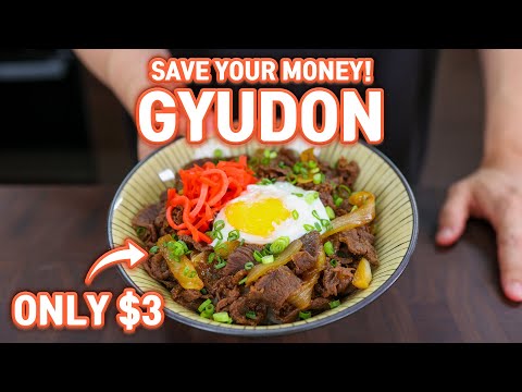 3 Dollar Authentic GYUDON Japanese Beef Rice Bowl...