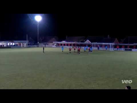 Brightlingsea Regent v Carshalton Athletic. Great header from Zack Littlejohn