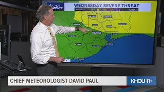 Houston weather update: Widespread rain Wednesday