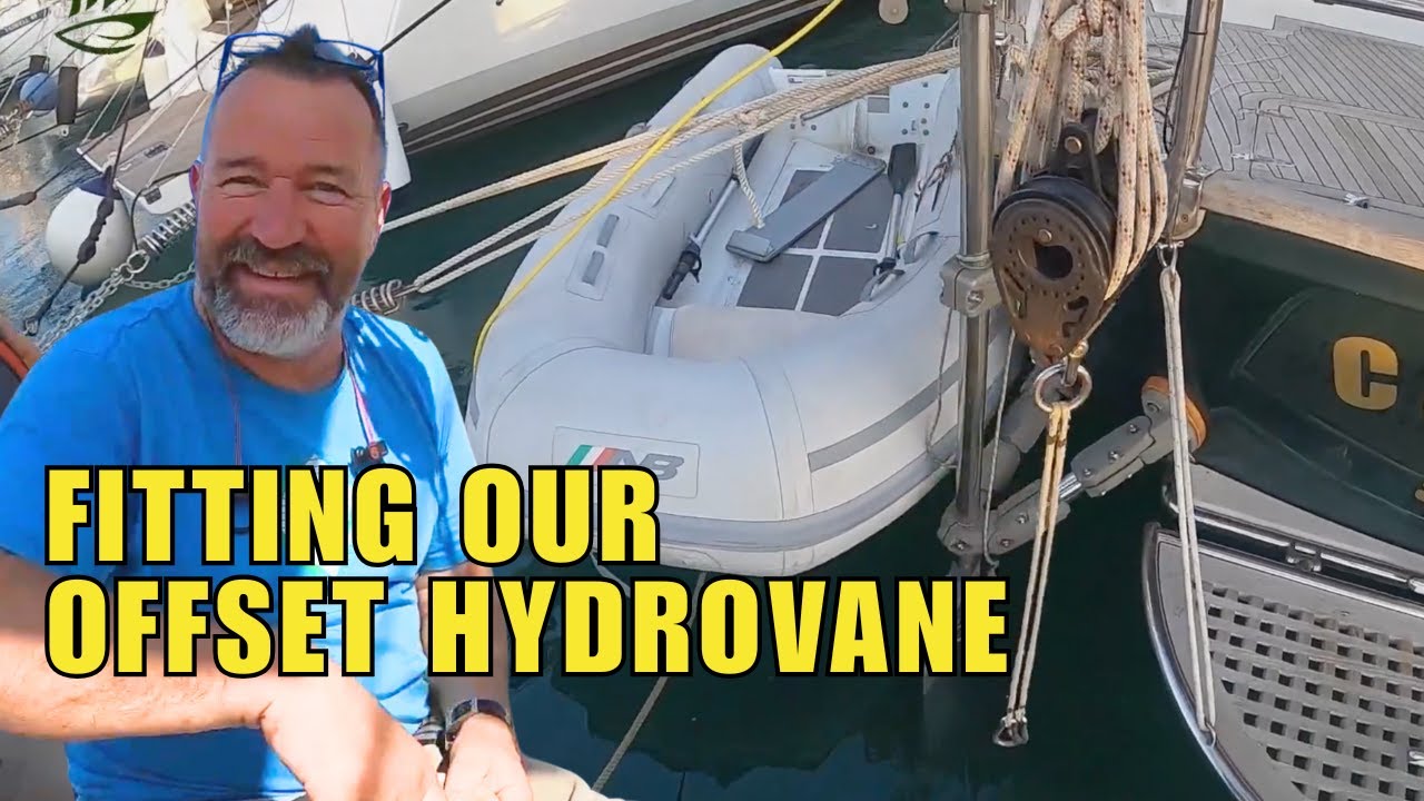 We finally fitted the HYDROVANE and left Marina di Ragusa