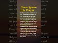 Never Ignore this Prayer #jesus #prayer #godsword