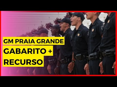 Gabarito Preliminar GCM Praia Grande