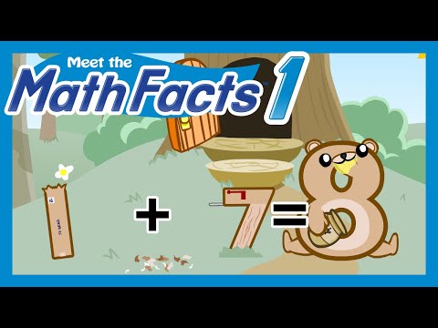 Meet the Math Facts Addition & Subtraction - 1+7=8